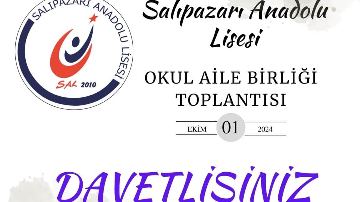 2024-2025 Eğitim Öğretim Yılı Okul Aile Birliği Toplantımız 1 Ekim 2024 tarihinde yapılacaktır